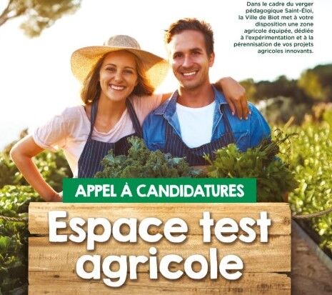 CASA – BIOT : Appel à candidatures pour l’installation d’un agriculteur dans le verger Saint-Eloi CASA – BIOT : Appel à candidatures pour l’installation d’un agriculteur dans le verger Saint-Eloi