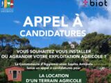 CASA – BIOT : Appel à candidatures pour l’installation d’un agriculteur professionnel
